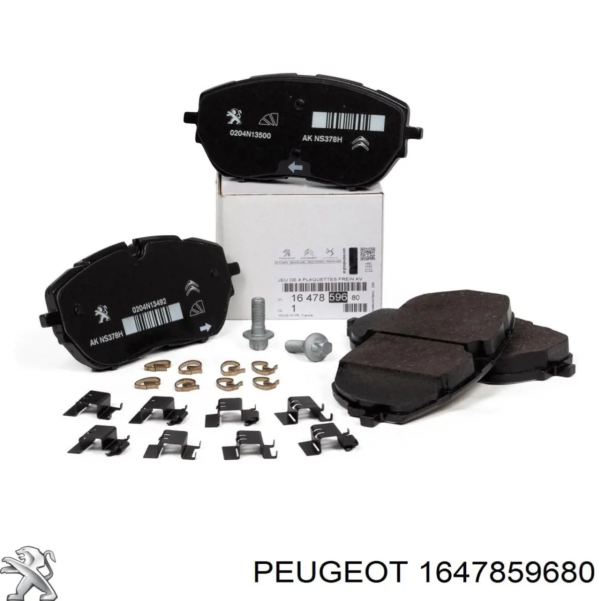 1647859680 Peugeot/Citroen колодки тормозные передние дисковые
