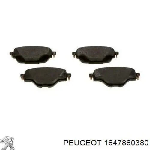 Колодки дисковые  Peugeot/Citroen 1647860380 цена, от 35.05 USD