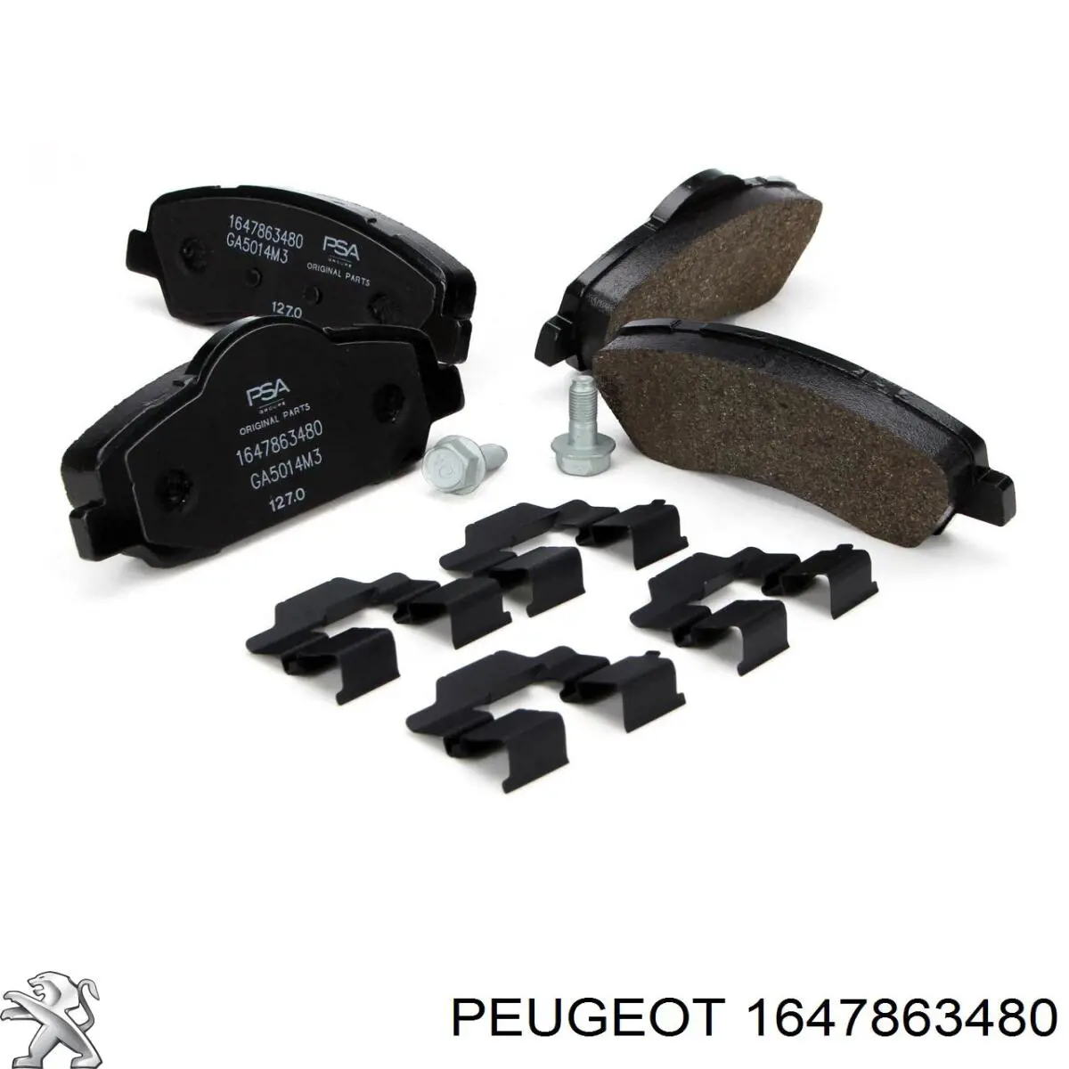 Pastillas de freno delanteras 1647863480 Peugeot/Citroen
