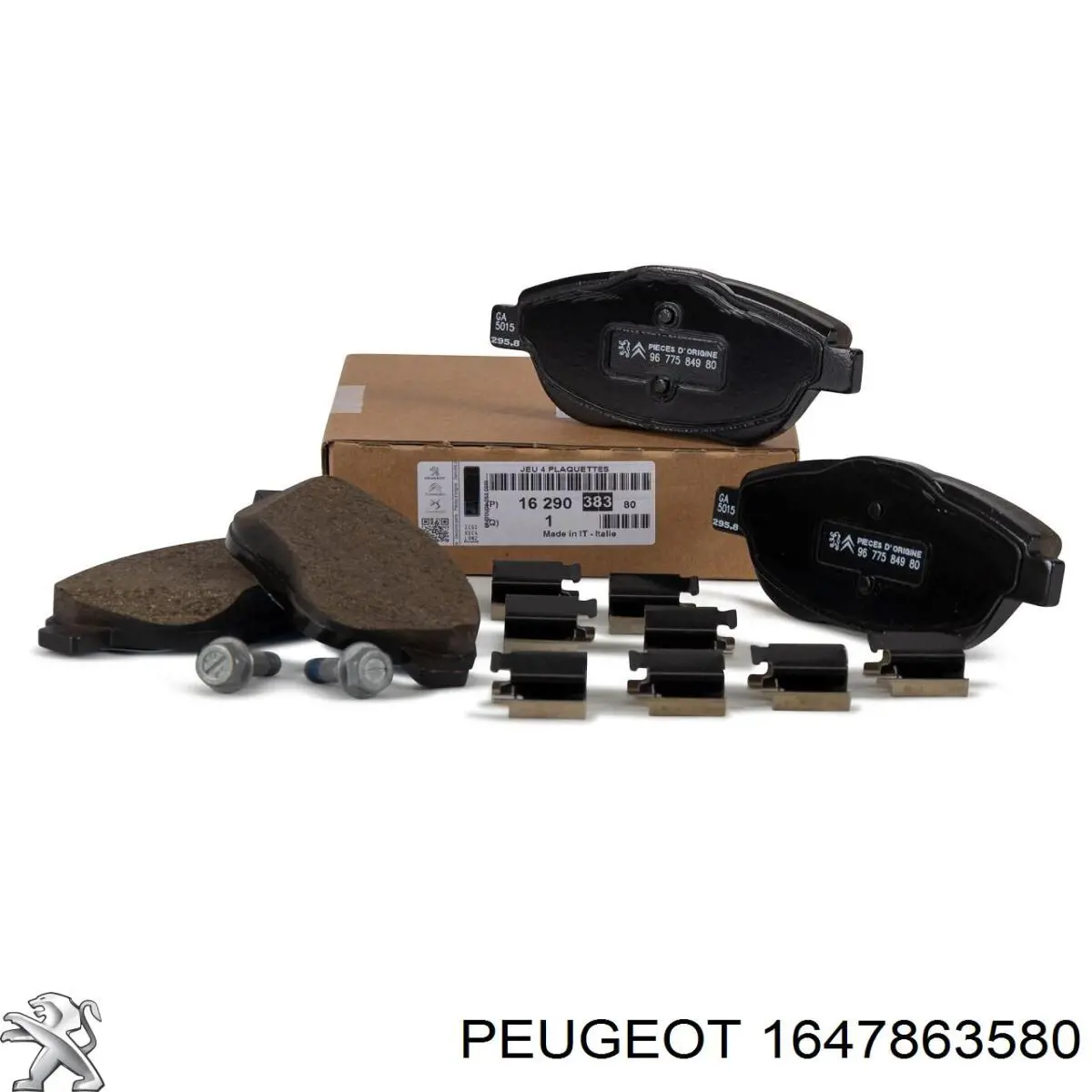 Колодки тормозные передние дисковые Peugeot/Citroen 1647863580