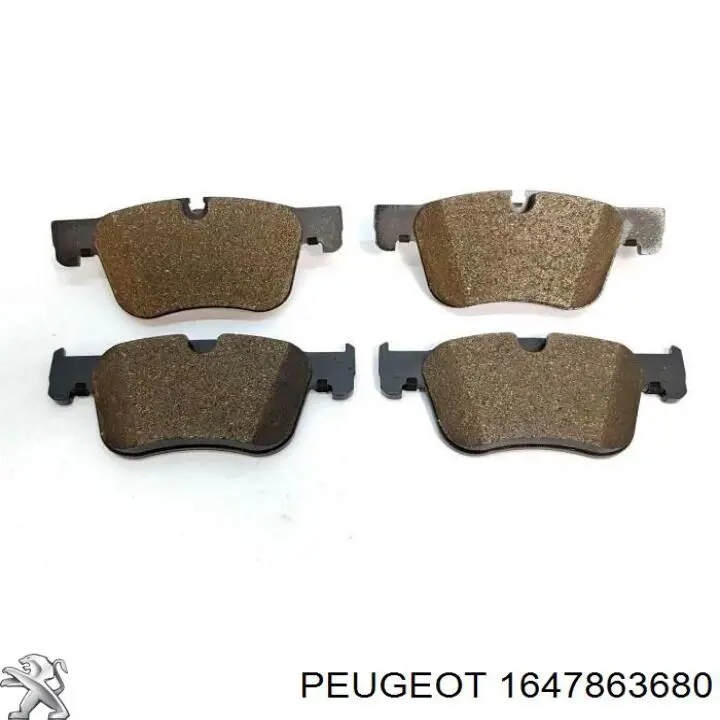 Pastillas de freno delanteras 1647863680 Peugeot/Citroen