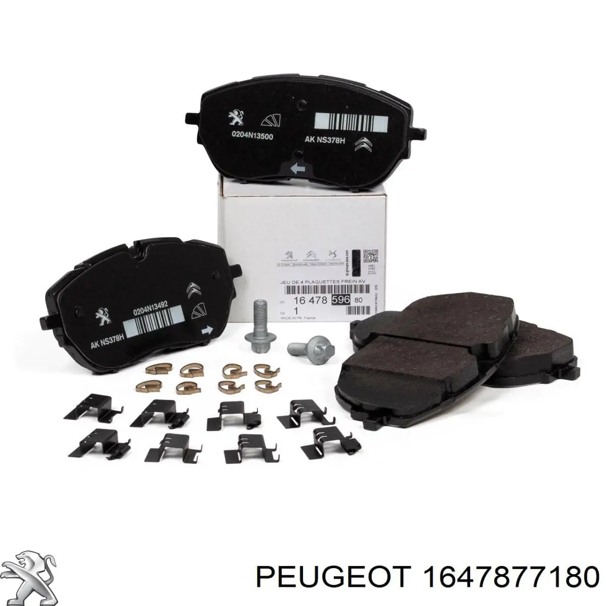 1647877180 Peugeot/Citroen колодки тормозные передние дисковые
