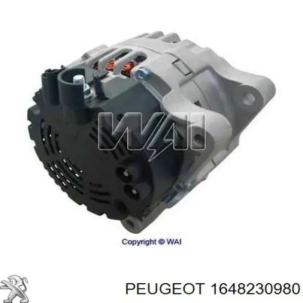 Alternador 1648230980 Peugeot/Citroen