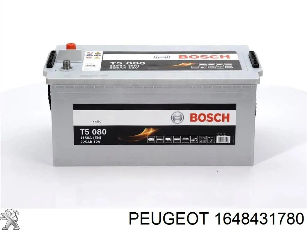 Batería de arranque 1648431780 Peugeot/Citroen