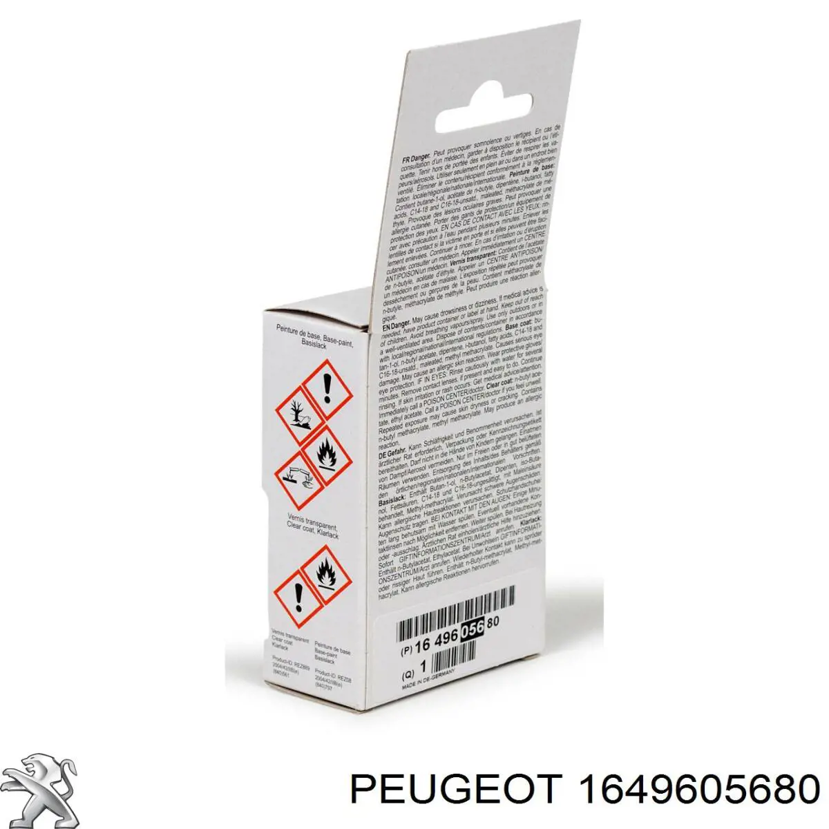 1611917680 Peugeot/Citroen Краска для дисков глянцевая
