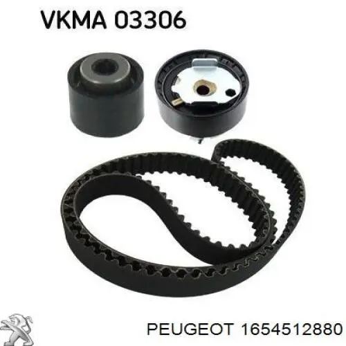 1654512880 Peugeot/Citroen correia do mecanismo de distribuição de gás, kit