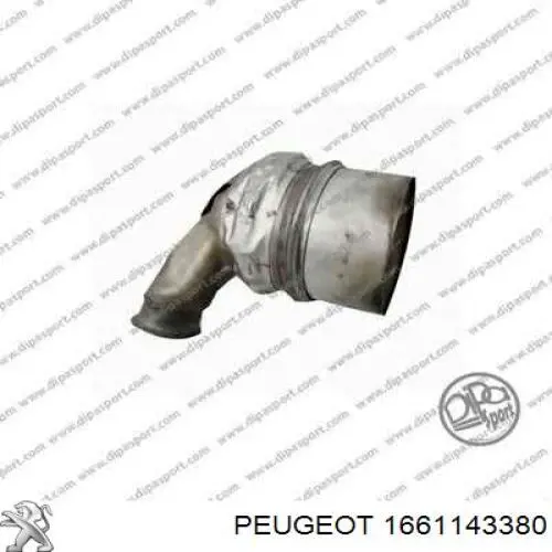 1661143380 Peugeot/Citroen filtro de partículas do sistema dos gases de escape