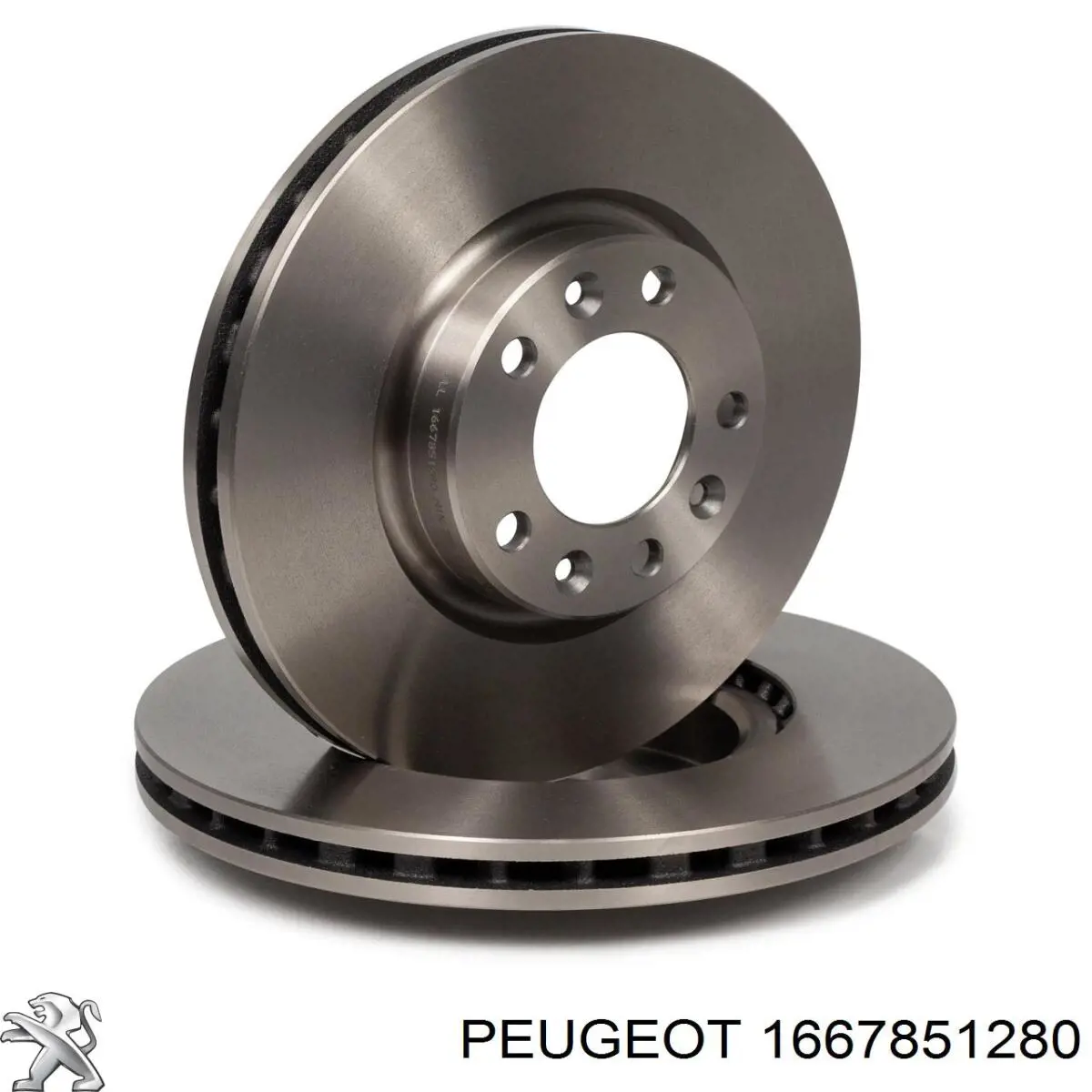 1667851280 Peugeot/Citroen disco do freio dianteiro