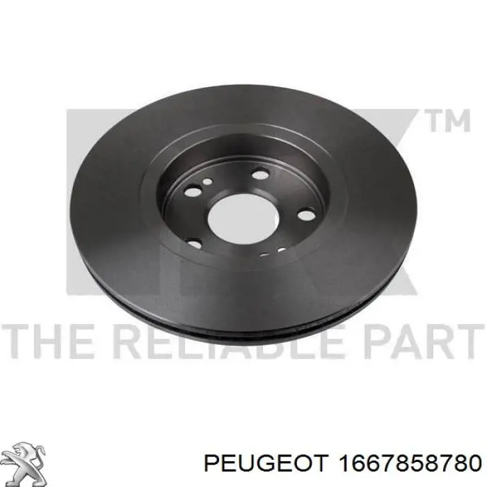 Freno de disco delantero 1667858780 Peugeot/Citroen