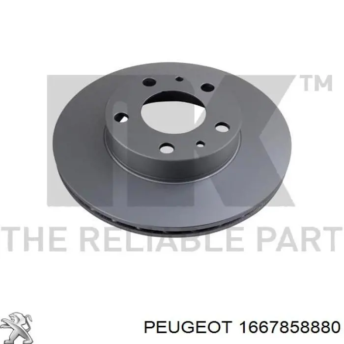 Тормоз дисковый передний Peugeot/Citroen 1667858880 цена, от 38.44 USD