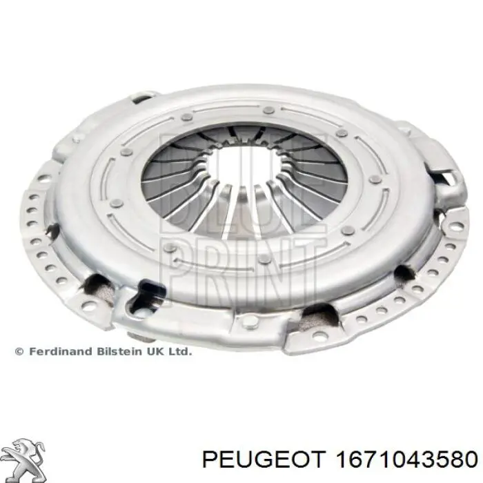 Kit de embrague (3 partes) 1671043580 Peugeot/Citroen