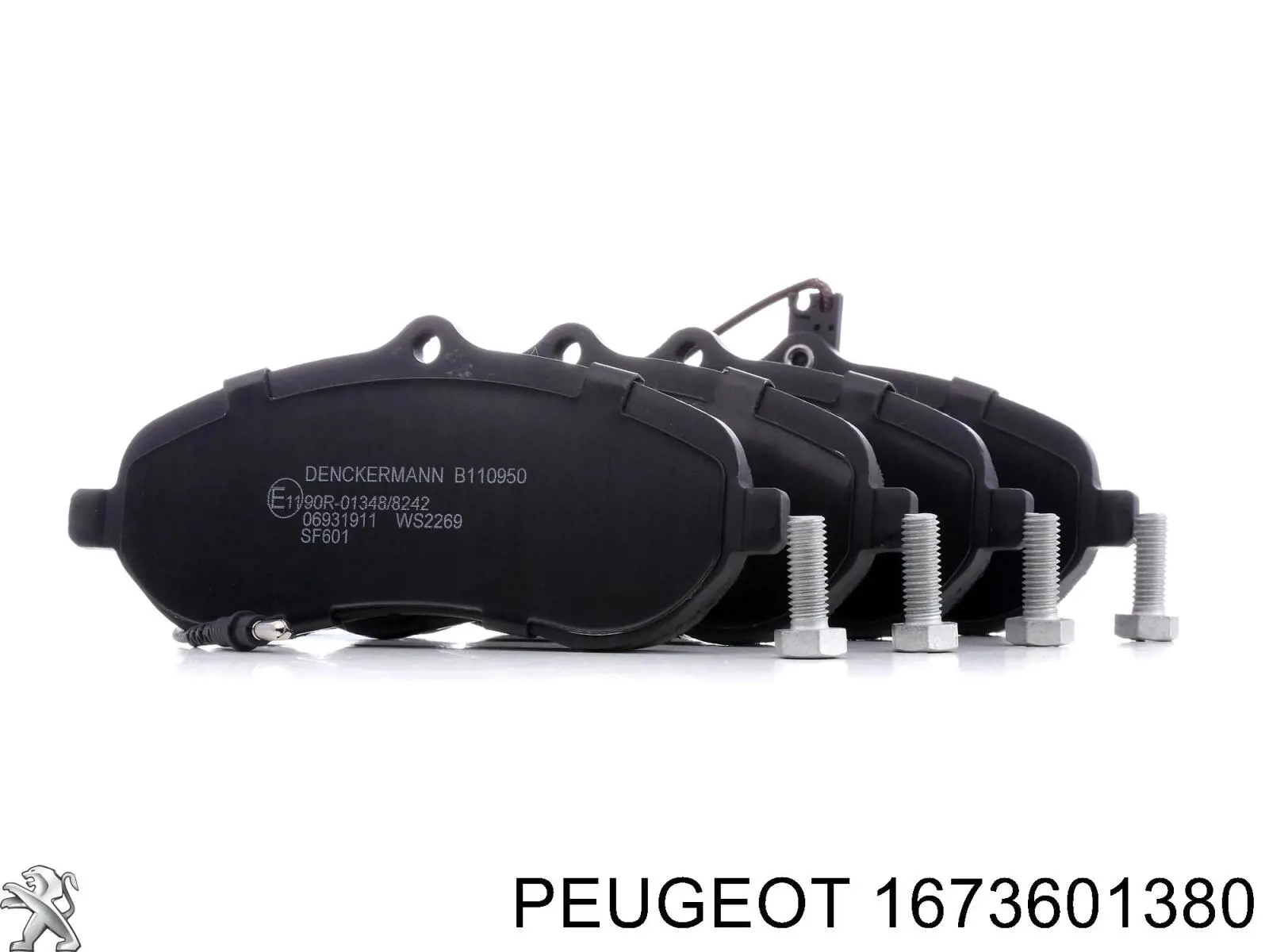 Передние тормозные колодки 1673601380 Peugeot/Citroen