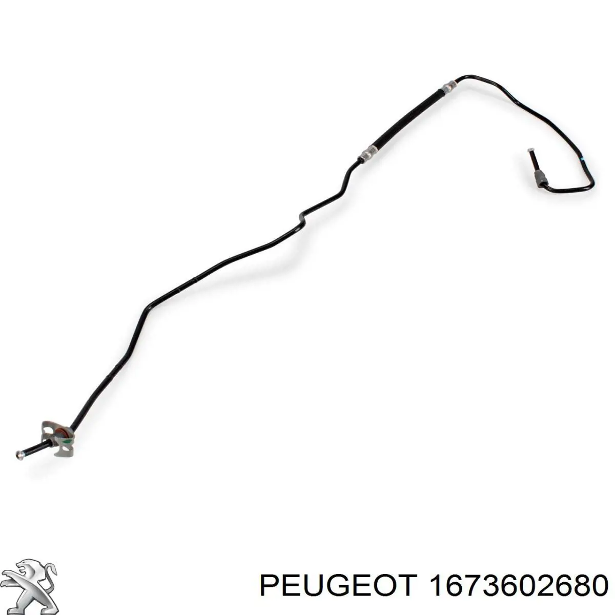 Tubo de freno trasero izquierdo 1673602680 Peugeot/Citroen