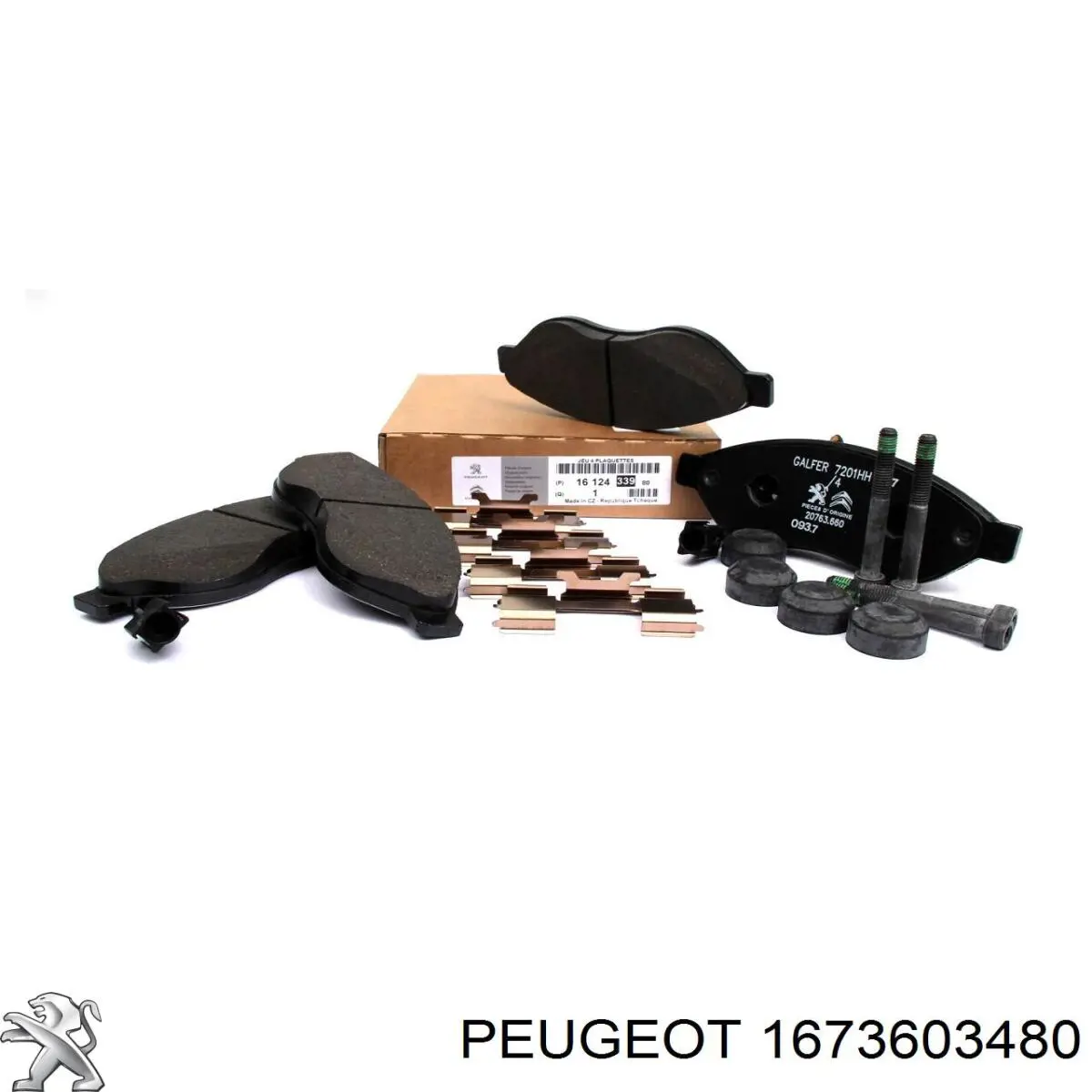 1673603480 Peugeot/Citroen Колодки тормозные дисковые комплект