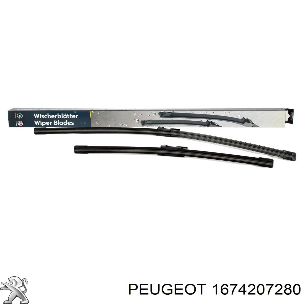 1674207280 Peugeot/Citroen щетка-дворник лобового стекла, комплект из 2 шт.