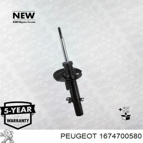 Купить 1674700580 Peugeot/Citroen Амортизатор подвески передний левый