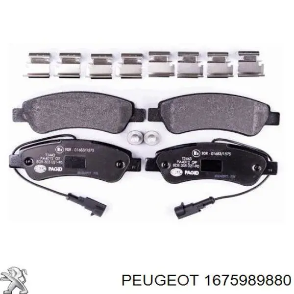 1675989880 Peugeot/Citroen Колодки тормозные дисковые комплект