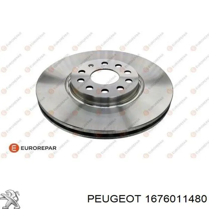 Передние тормозные диски 1676011480 Peugeot/Citroen