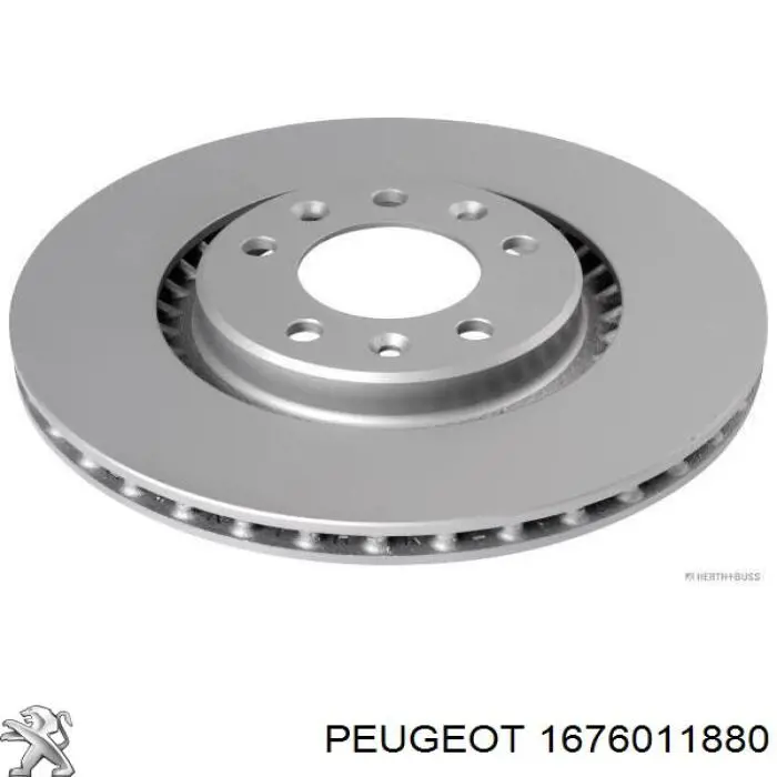 1676011880 Peugeot/Citroen disco do freio traseiro