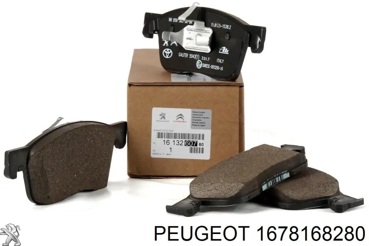 1678168280 Peugeot/Citroen колодки тормозные передние дисковые