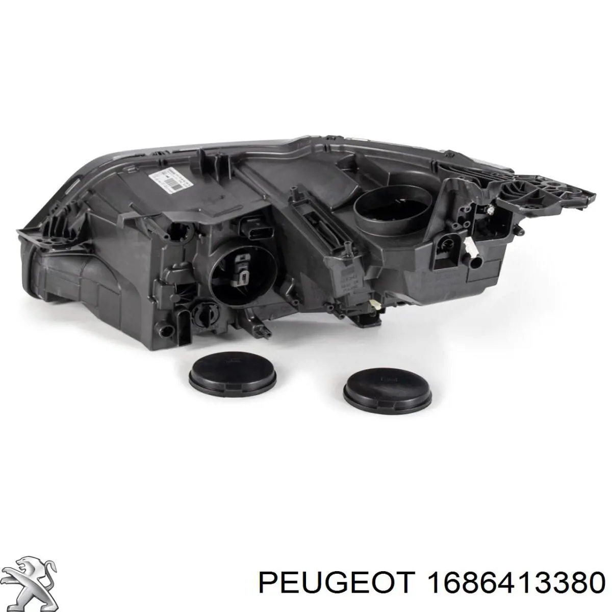 Правая фара 1616878080 Peugeot/Citroen