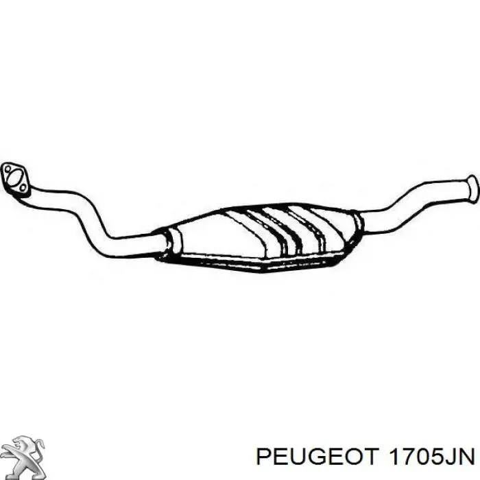 1705JN Peugeot/Citroen Конвертор-катализатор