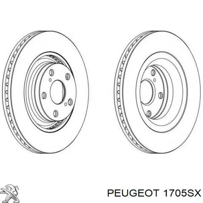 Приёмная труба 1705SX Peugeot/Citroen