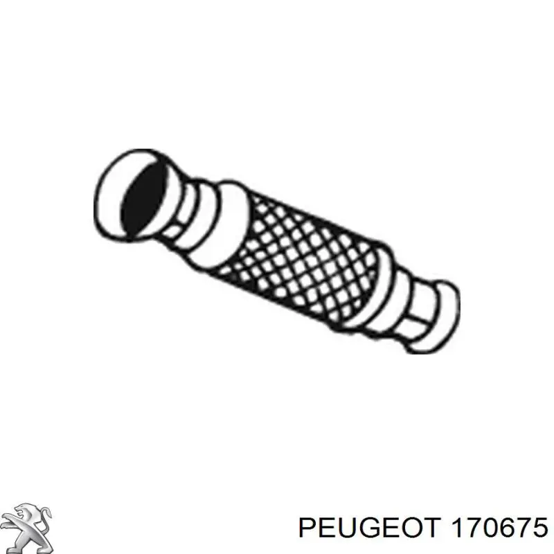 Chapa ondulada del silenciador 170675 Peugeot/Citroen