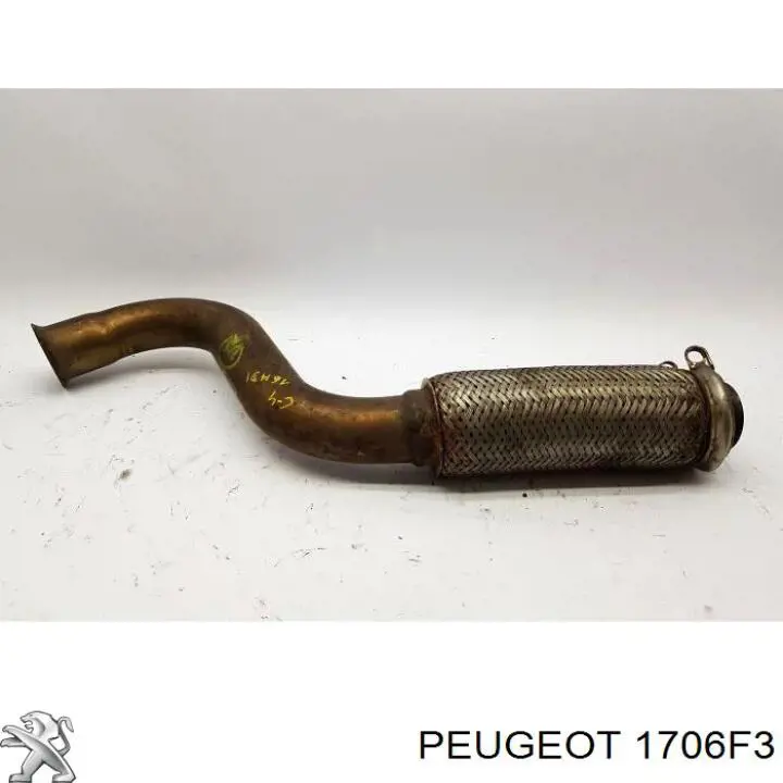 1706F3 Peugeot/Citroen труба приемная (штаны глушителя передняя)