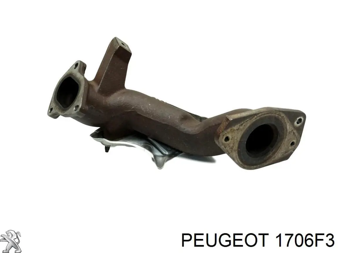 1706F3 Peugeot/Citroen Штаны глушителя передние