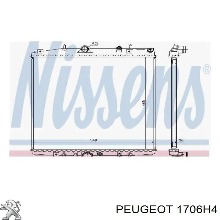 Купить 1706H4 Peugeot/Citroen Выхлоп центральный
