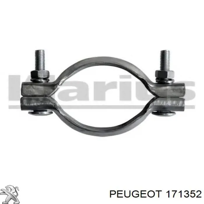 171352 Peugeot/Citroen хомут глушителя задний