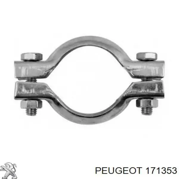 171353 Peugeot/Citroen хомут глушителя передний