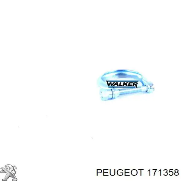 171358 Peugeot/Citroen хомут глушителя передний
