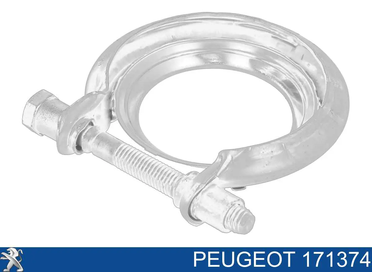 171374 Peugeot/Citroen braçadeira de fixação de catalisador para a turbina