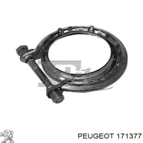 171377 Peugeot/Citroen braçadeira de união de tubo coletor de escape
