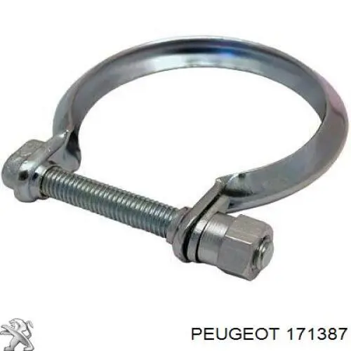 171387 Peugeot/Citroen хомут глушителя передний