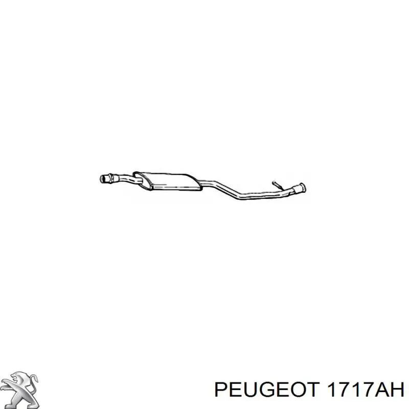 Resonador, filtro de aire 1717AH Peugeot/Citroen