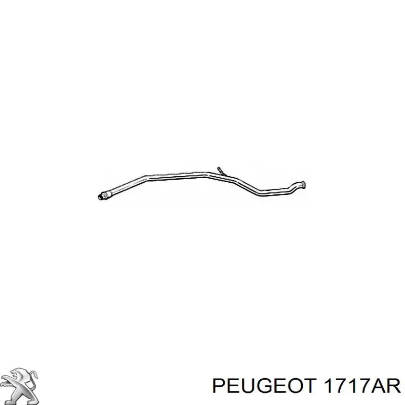Купить 1717AR Peugeot/Citroen Выхлоп центральный