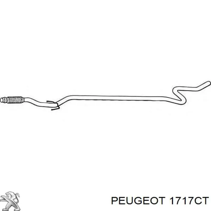 Глушитель, центральная часть Peugeot/Citroen 1717CT цена, от 55.90 USD