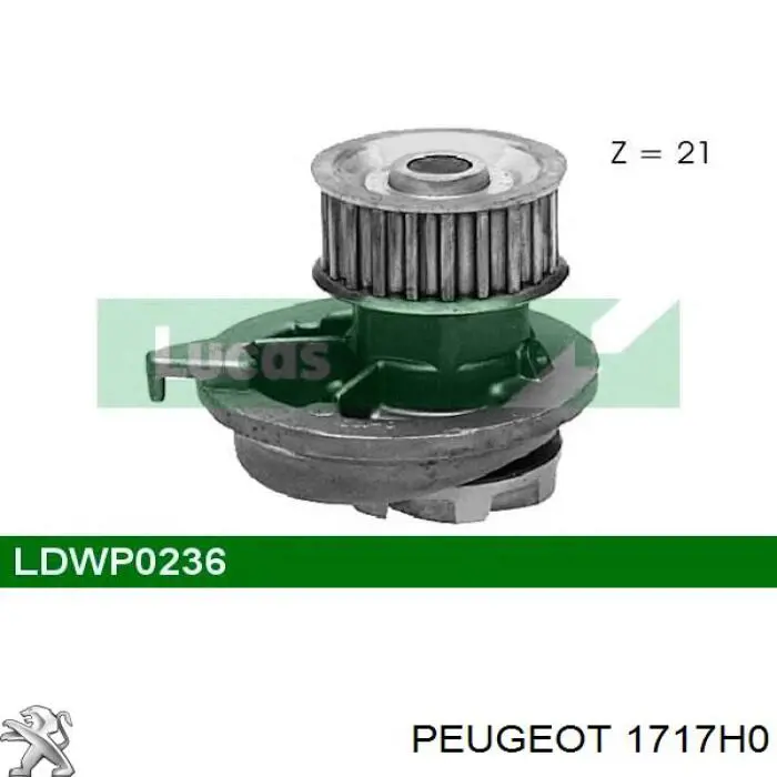 Центральная часть глушителя 1717H0 Peugeot/Citroen