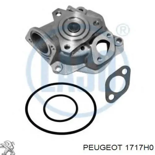 Средний глушитель Peugeot/Citroen 1717H0