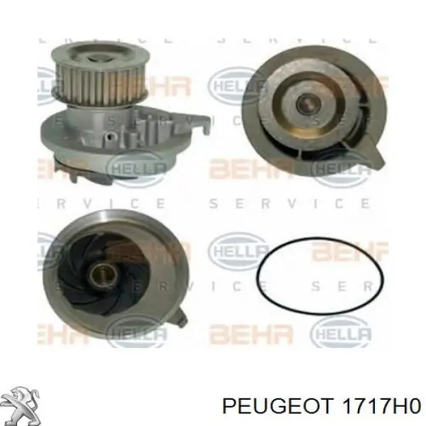 1717H0 Peugeot/Citroen Глушитель центральный