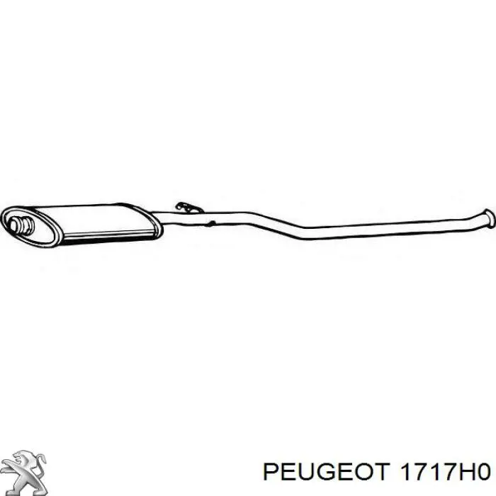 Глушитель, центральная часть Peugeot/Citroen 1717H0 цена, от 36.28 USD