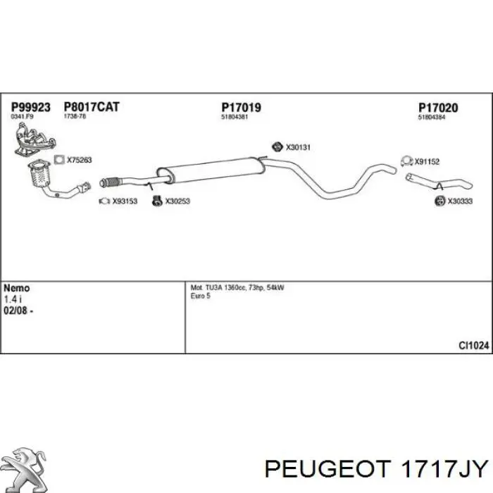  1717JY Peugeot/Citroen
