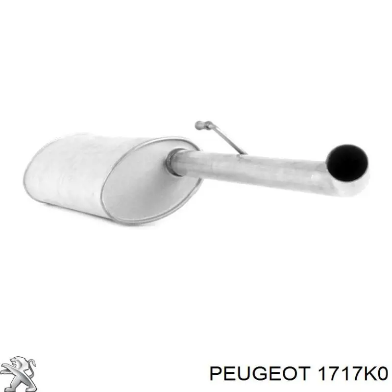 Купить 1717K0 Peugeot/Citroen Выхлоп центральный