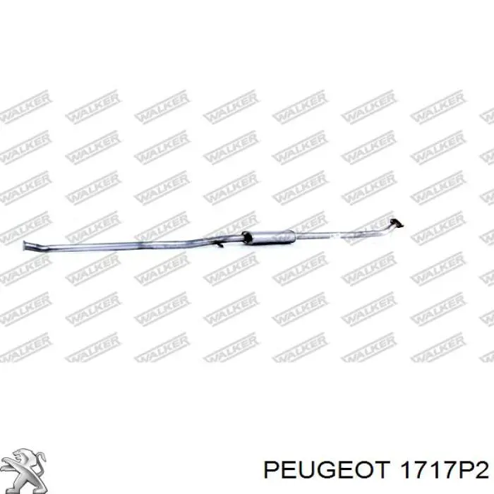 Купить 1717P2 Peugeot/Citroen Выхлоп центральный