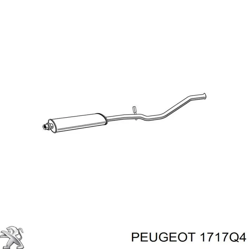 Глушитель, центральная часть Peugeot/Citroen 1717Q4 цена, от 58.93 USD