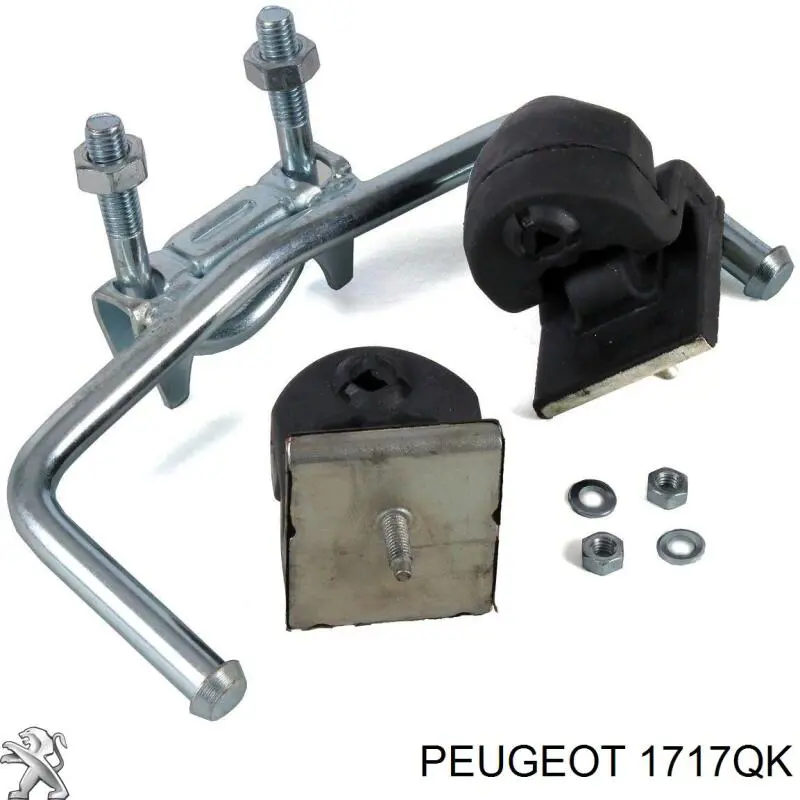 Silenciador del medio 1717QK Peugeot/Citroen