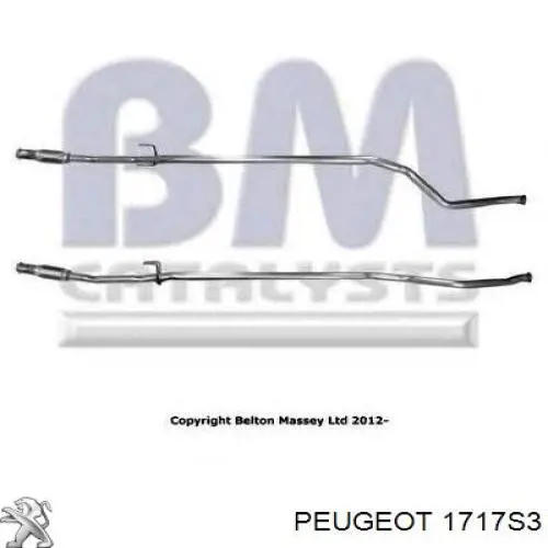 1607340680 Peugeot/Citroen Глушитель центральный